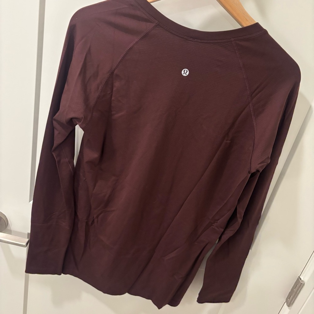 Lululemon Lululemon Swiftly Tech Long Sleeve 2.0 Cassis Burgundy Merlot 12 - Picture 5 of 8